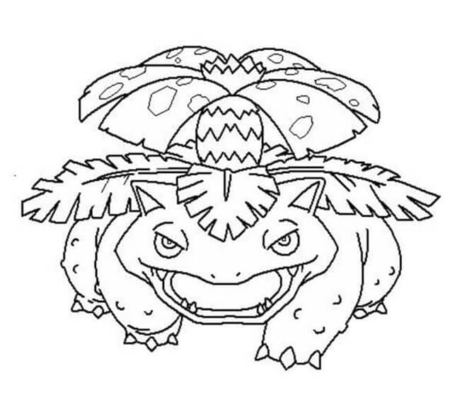 Venusaur Pokemon Boyama Sayfası