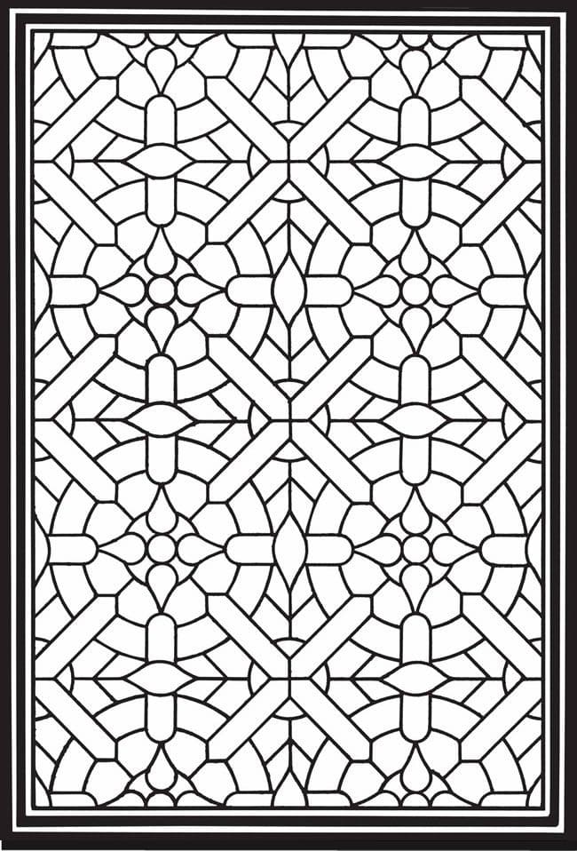Vitray (1) Boyama Sayfası