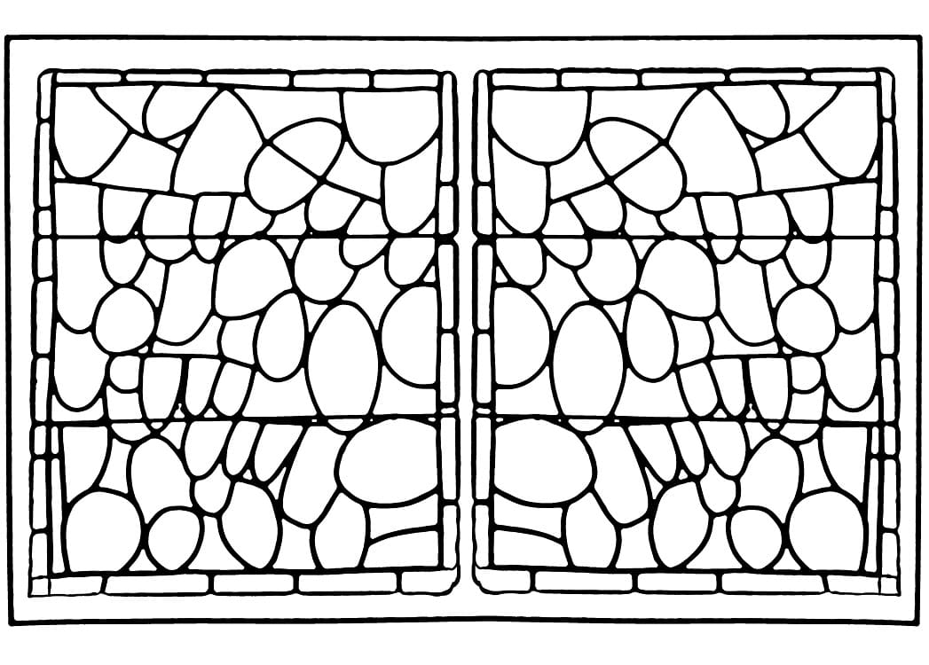 Vitray (9) Boyama Sayfası