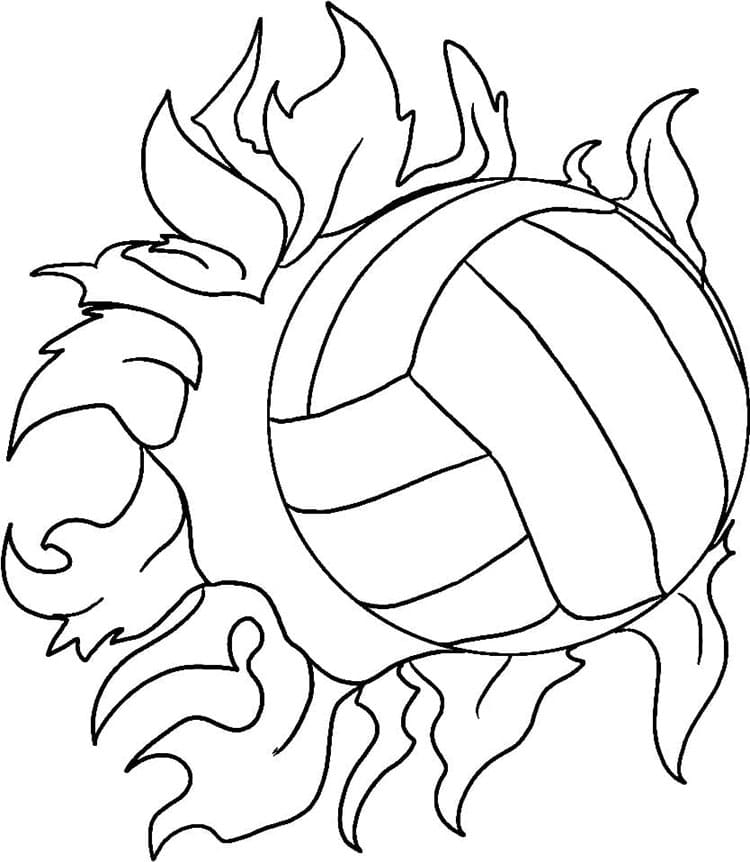 Voleybol (1) Boyama Sayfası