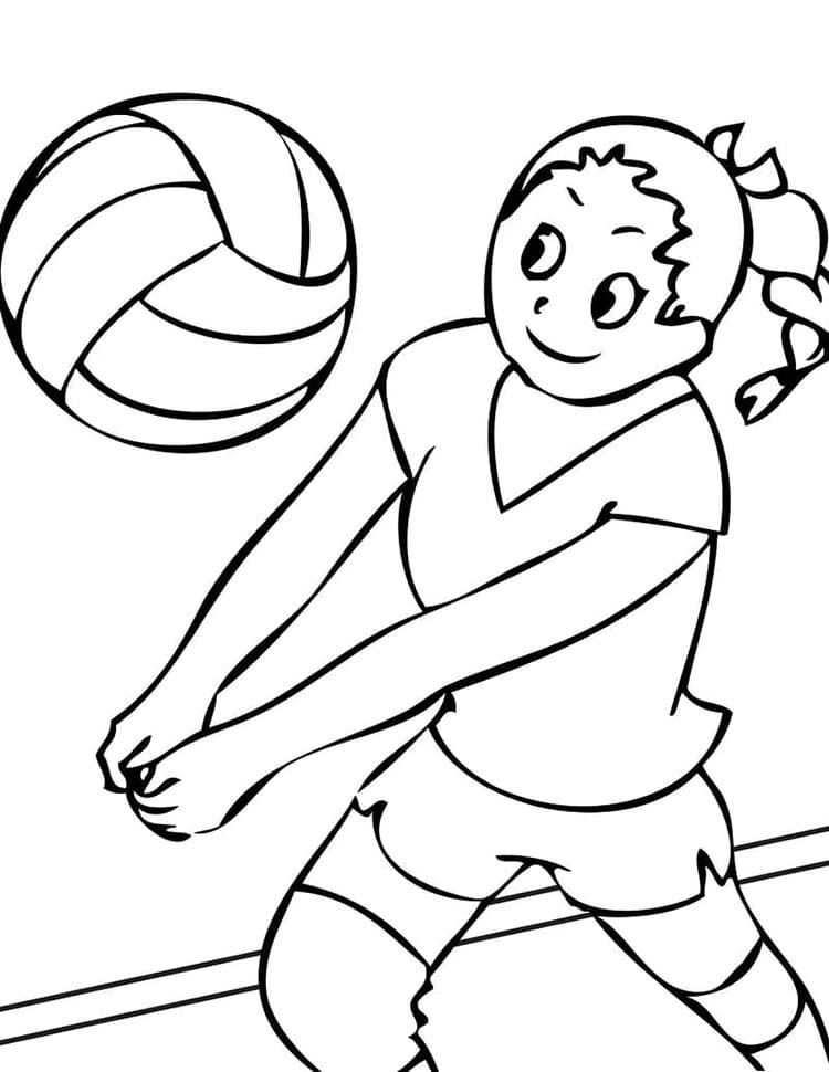 Voleybol (5) Boyama Sayfası