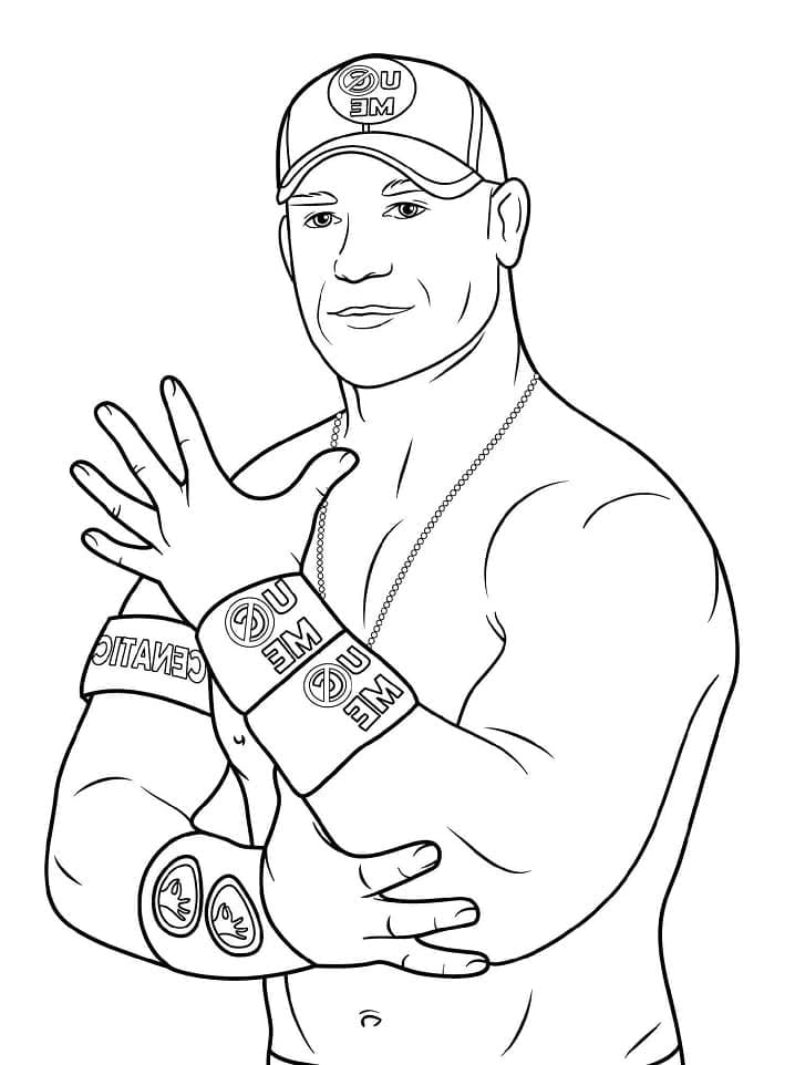 WWE John Cena Boyama Sayfası