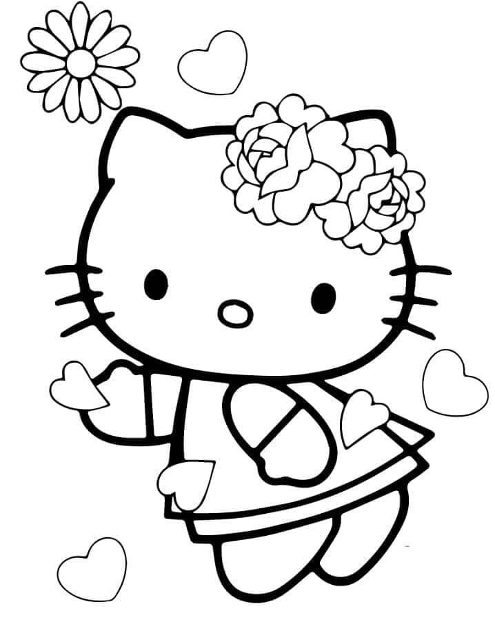Yazdır Bedava Hello Kitty Boyama Sayfası