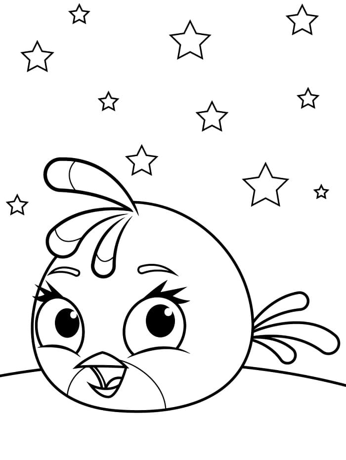 Yazdırılabilir Angry Birds Görseli Boyama Sayfası