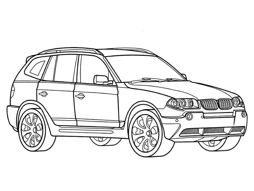 Yazdırılabilir BMW çizimi Boyama Sayfası