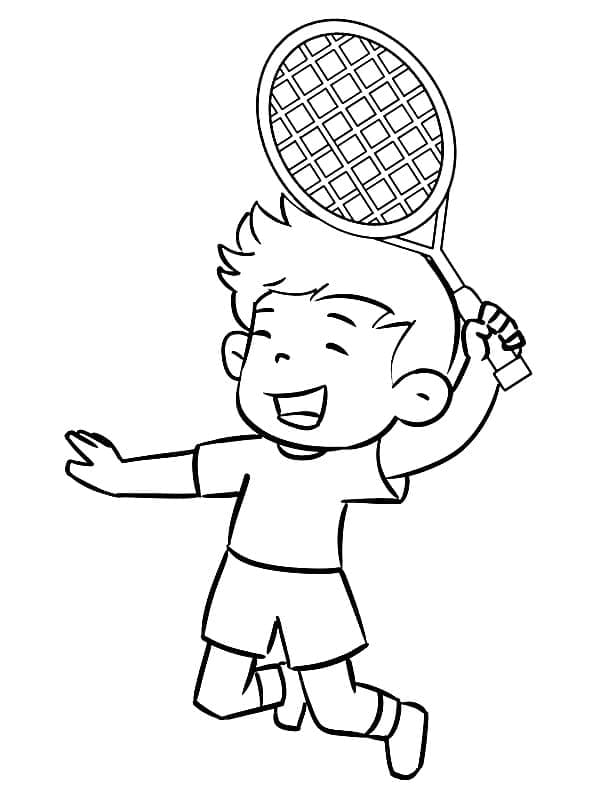 Yazdırılabilir Badminton Resmi Boyama Sayfası