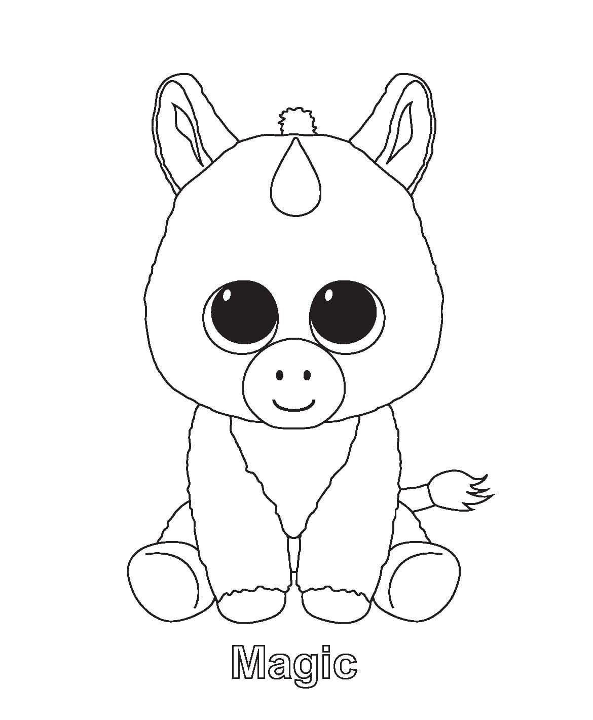 Beanie Boo Boyama Sayfaları