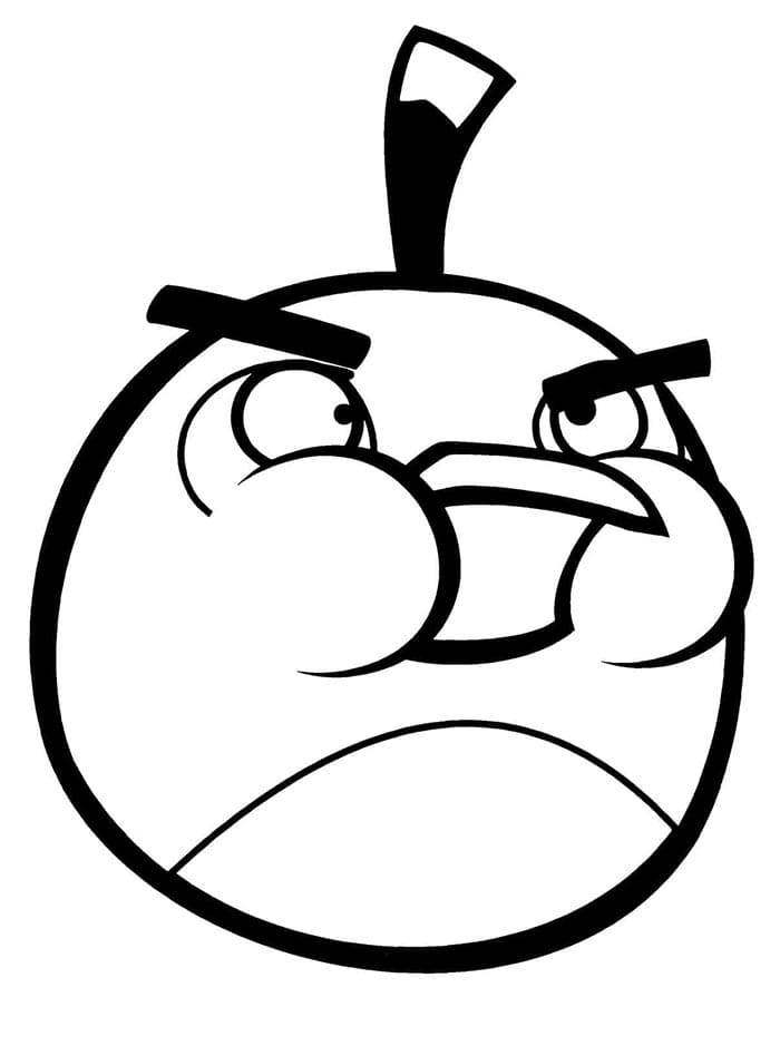 Yazdırılabilir Bedava Angry Birds Boyama Sayfası