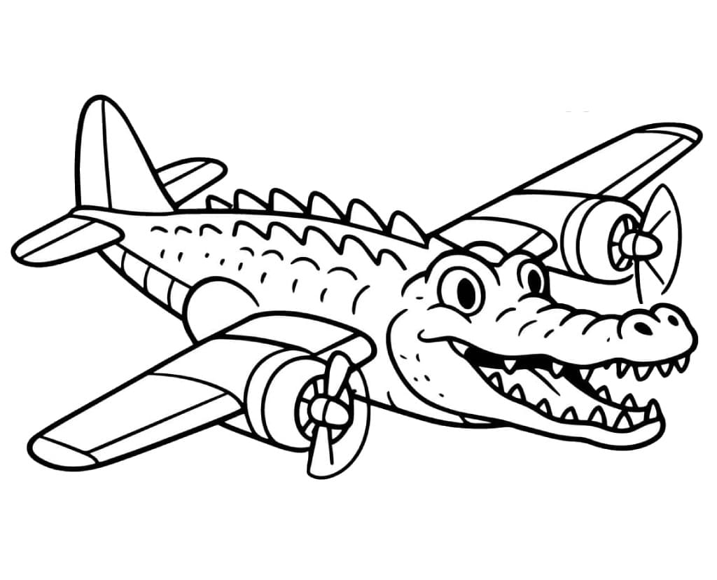 Bombardino Crocodilo Boyama Sayfaları