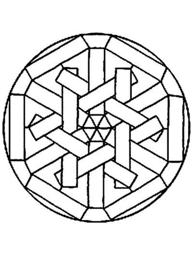 Yazdırılabilir Bedava Mandala Boyama Sayfası
