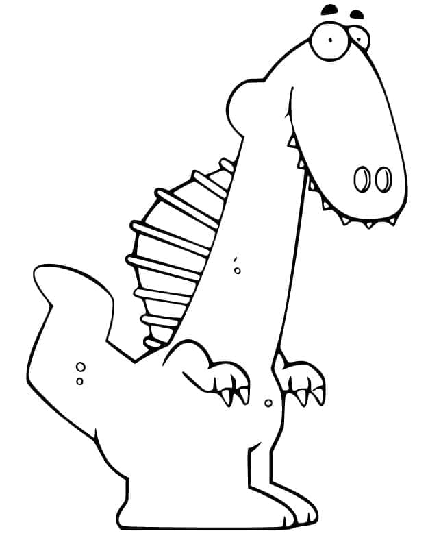 Yazdırılabilir Bedava Spinosaurus Boyama Sayfası