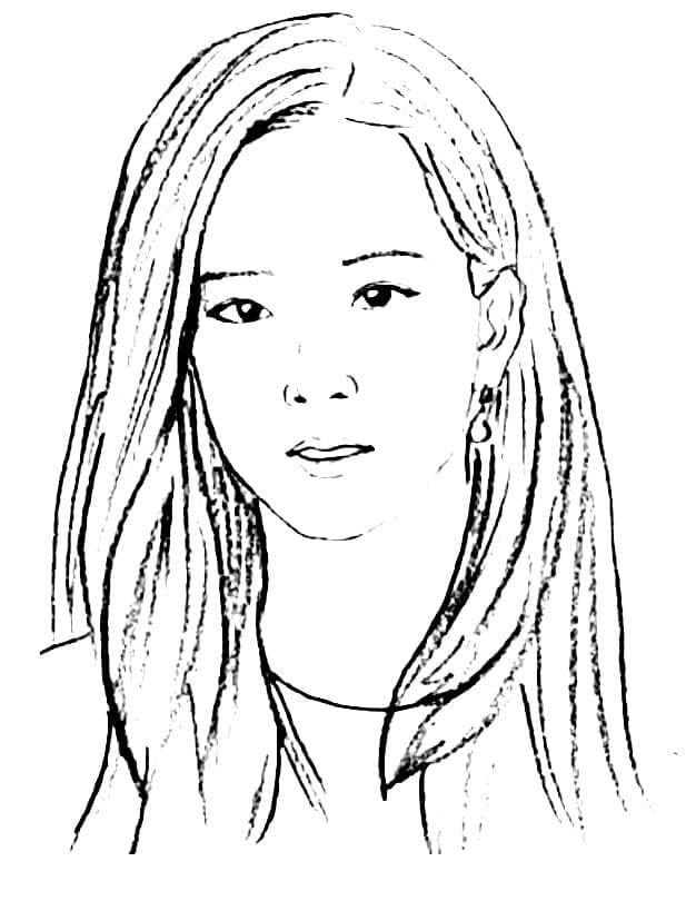 Yazdırılabilir Blackpink Çocuklar İçin Boyama Sayfası