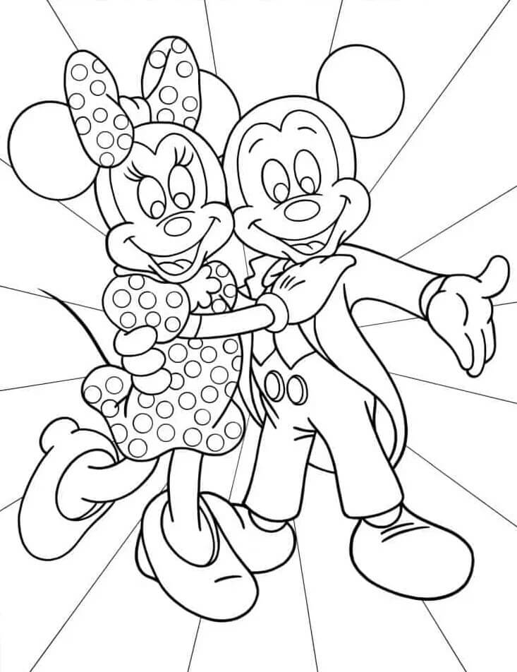 Yazdırılabilir Çocuk Minnie Boyama Sayfası