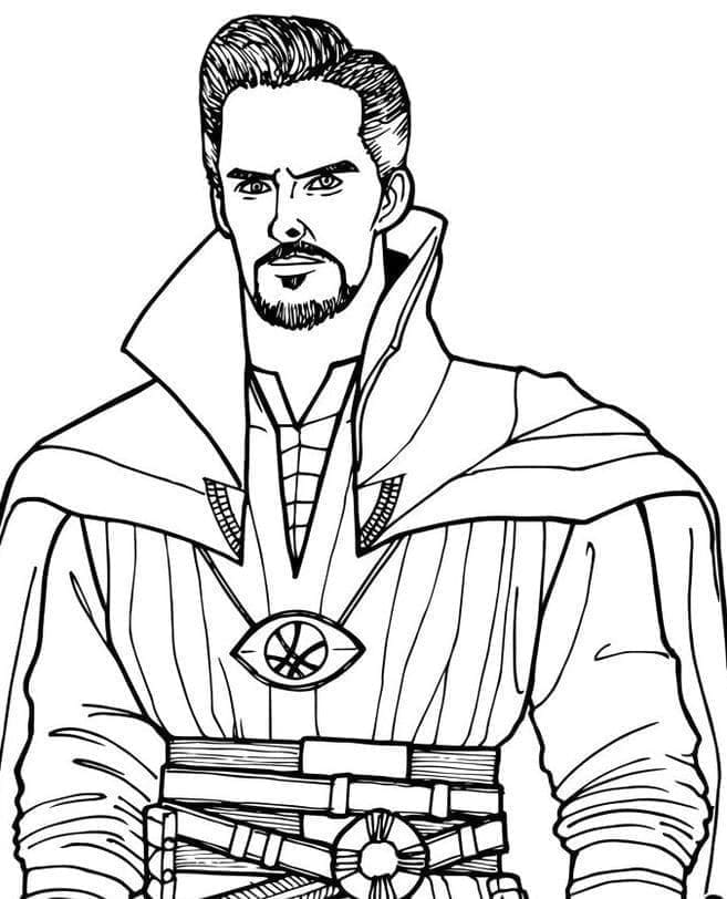 Yazdırılabilir Doktor Strange Boyama Sayfası
