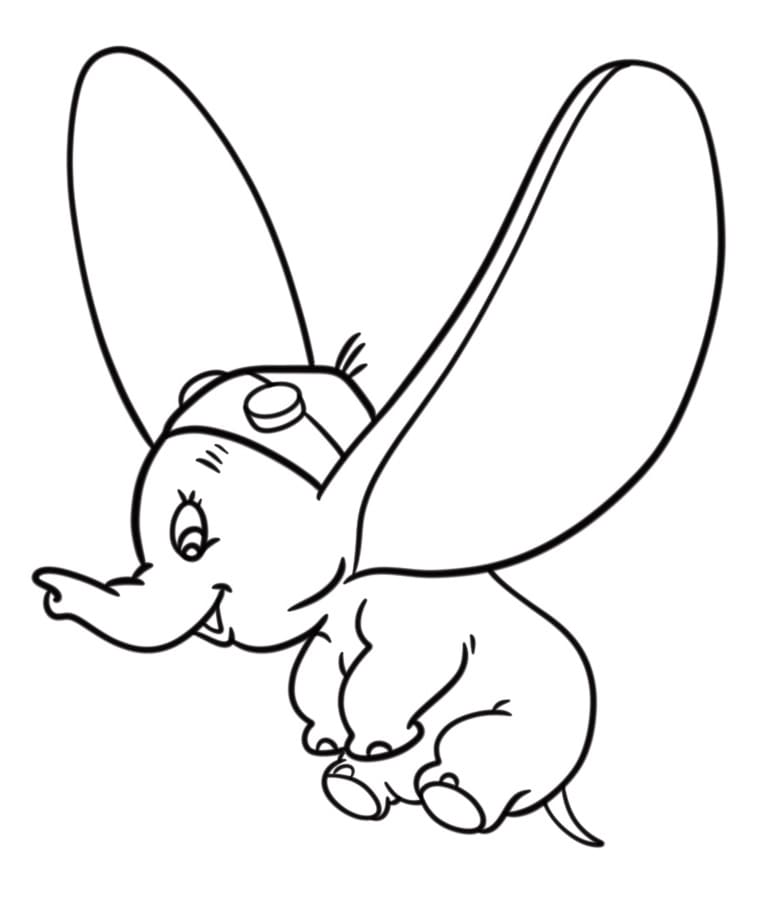Yazdırılabilir Dumbo Boyama Sayfası