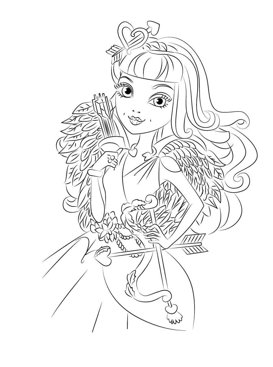 Yazdırılabilir Ever After High görsel Boyama Sayfası