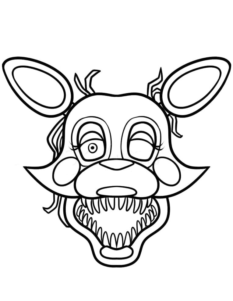 Yazdırılabilir FNAF Çocuklar İçin Boyama Sayfası