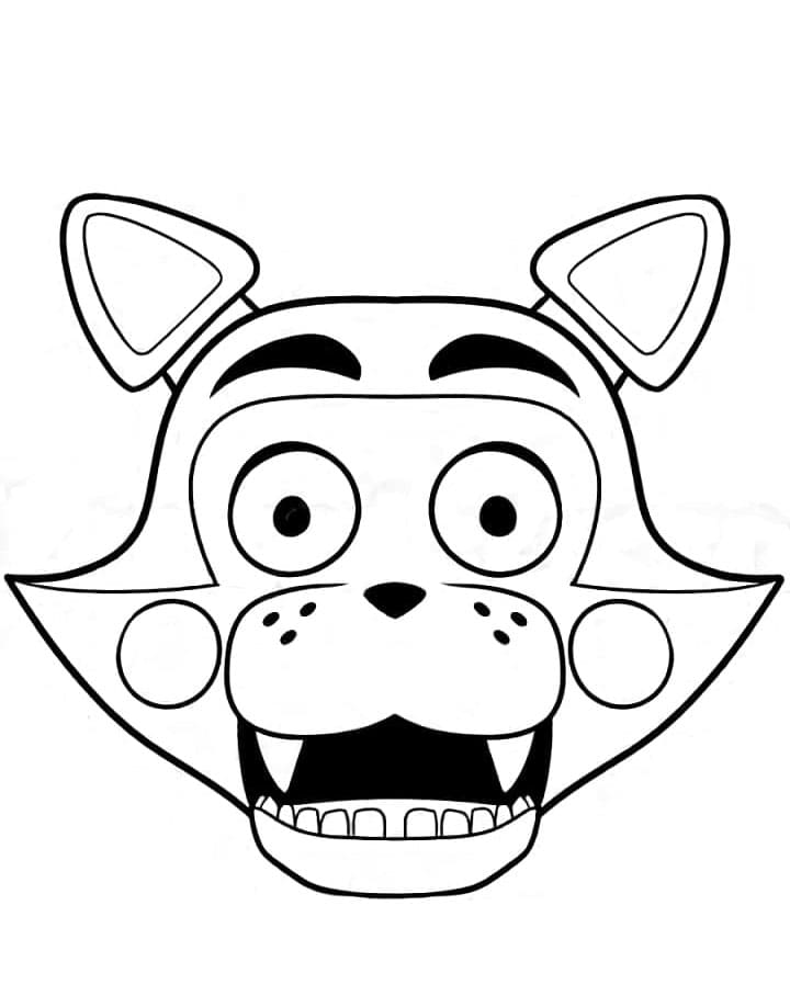 Yazdırılabilir FNAF Resmi Boyama Sayfası