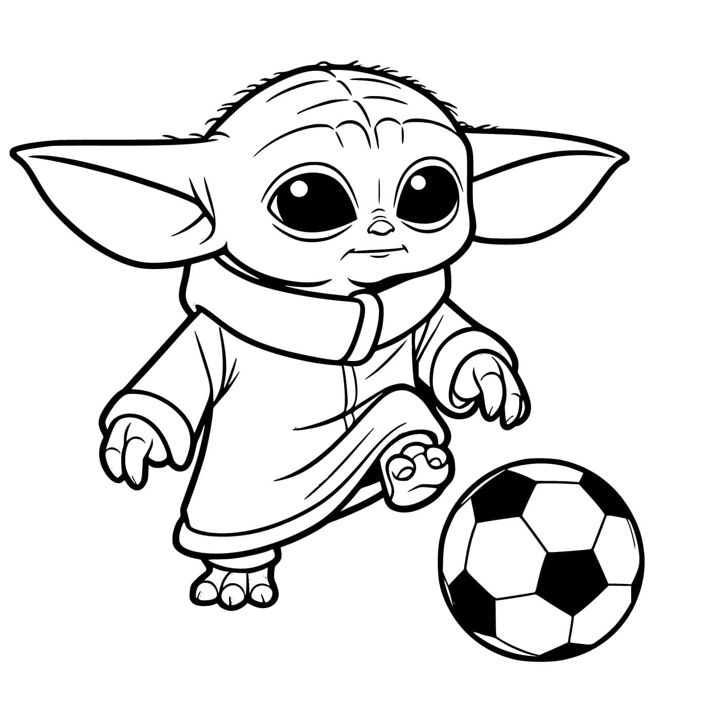 Yazdırılabilir Futbol Resmi Boyama Sayfası