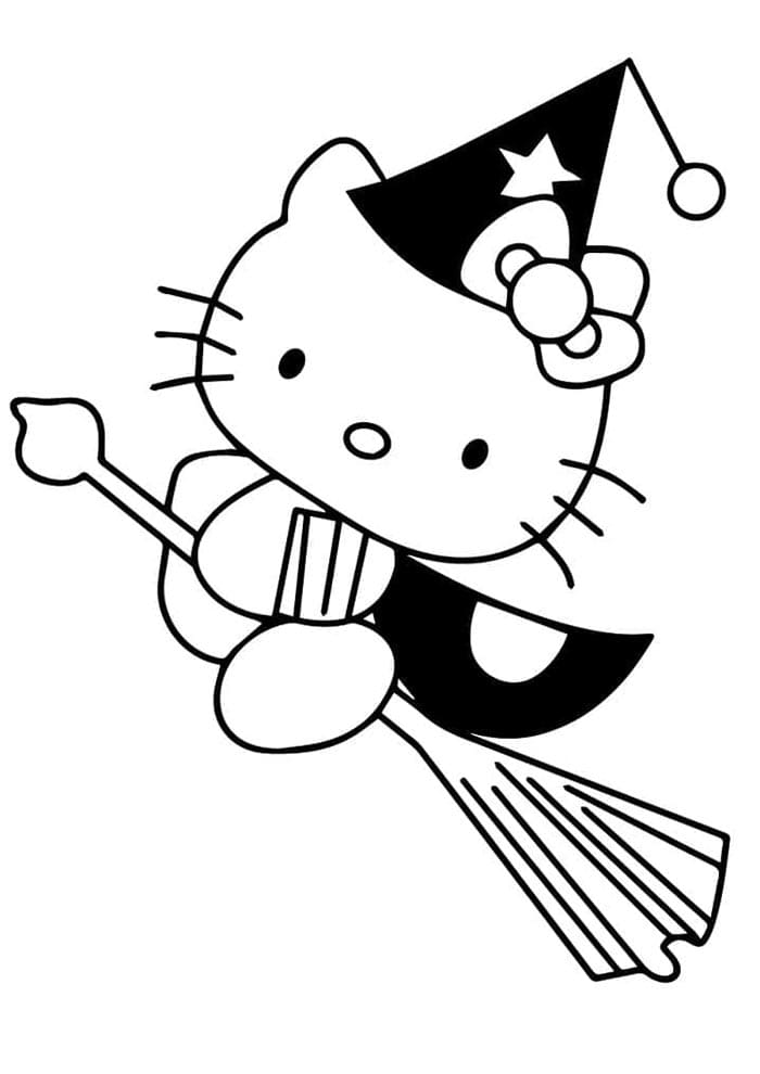 Yazdırılabilir Hello Kitty Boyama Sayfası