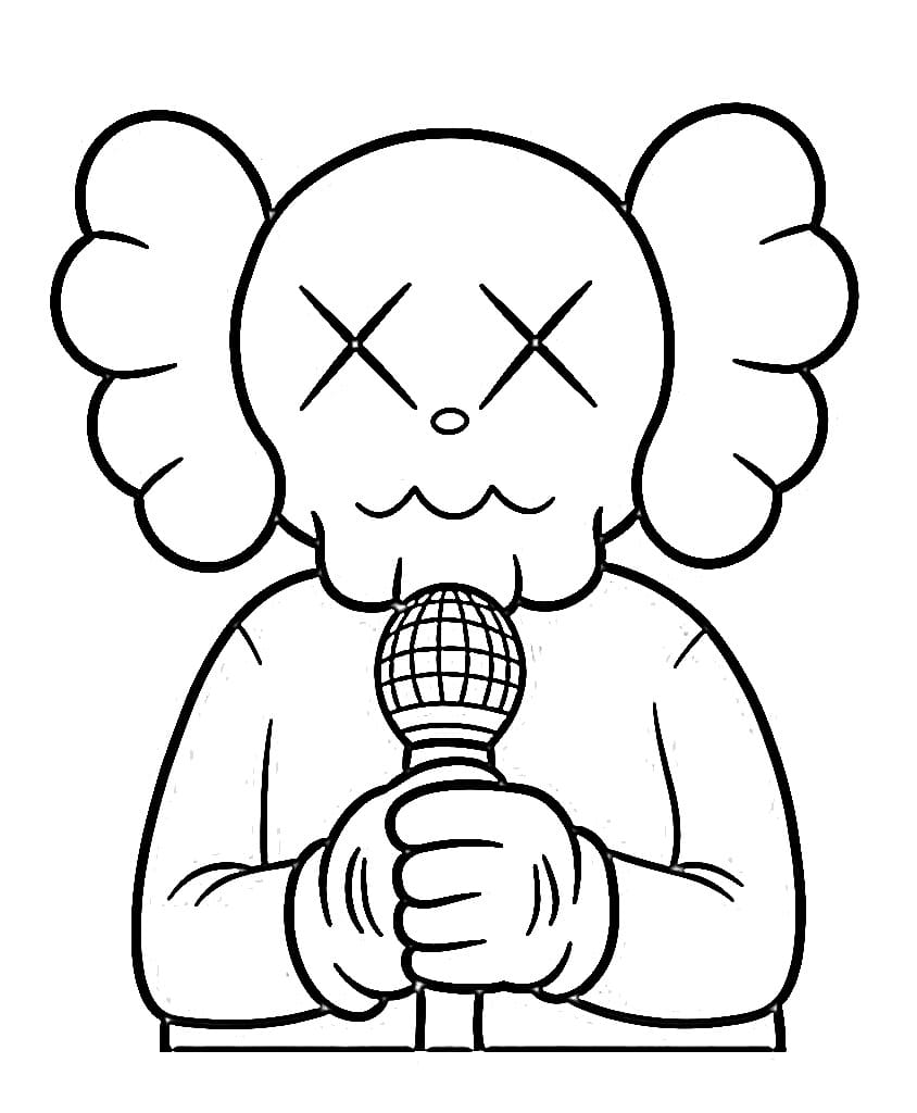 Yazdırılabilir Kaws çocuklar için Boyama Sayfası
