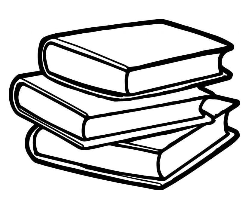 Yazdırılabilir Kitap Resmi Boyama Sayfası