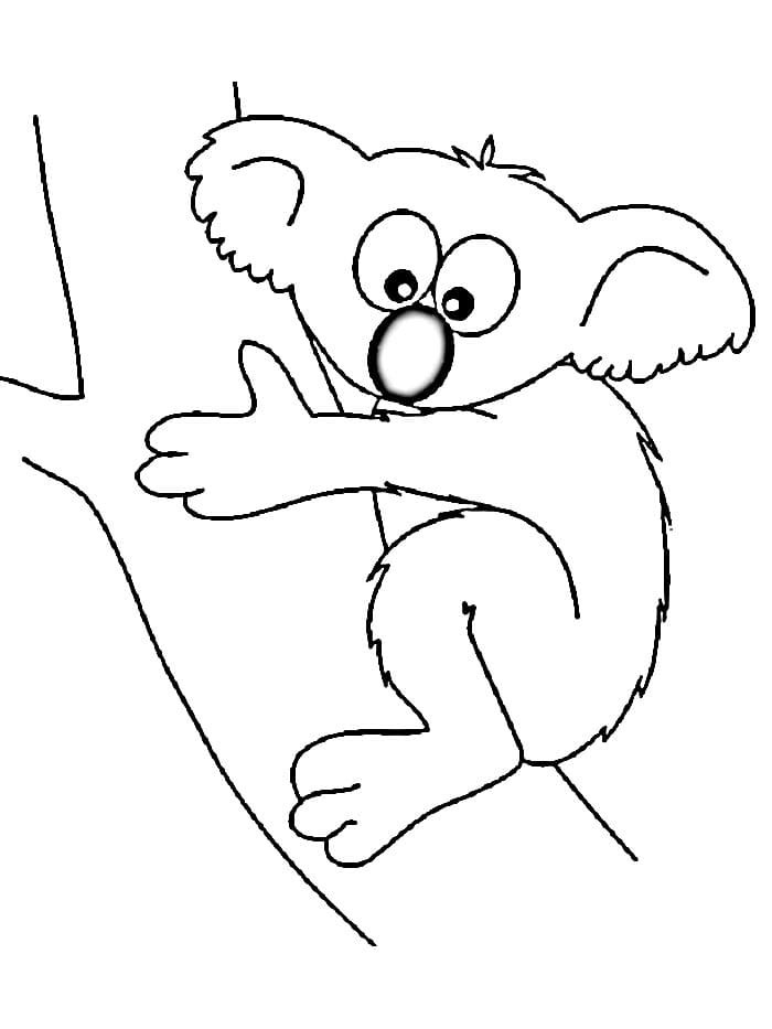 Yazdırılabilir Koala Boyama Sayfası