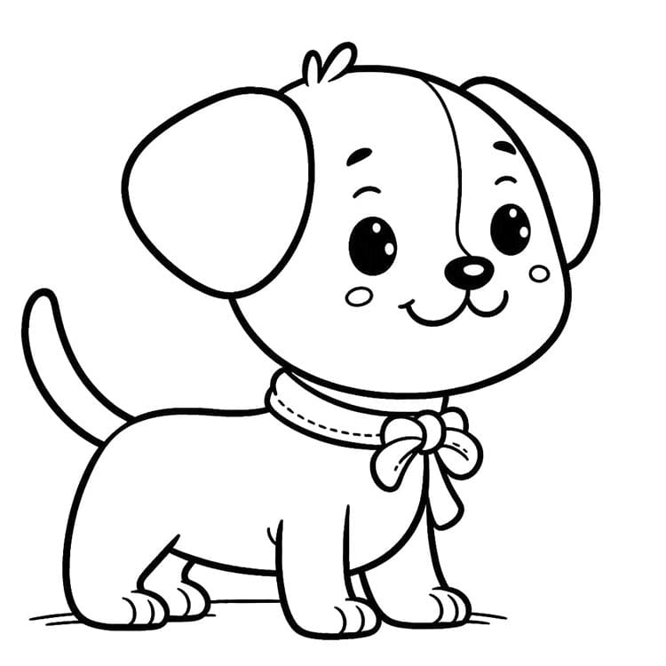 Yazdırılabilir Köpek Resmi Boyama Sayfası