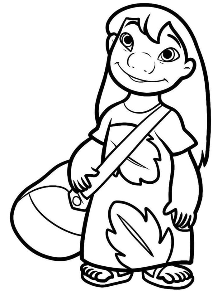 Yazdırılabilir Lilo ve Stitch Boyama Sayfası