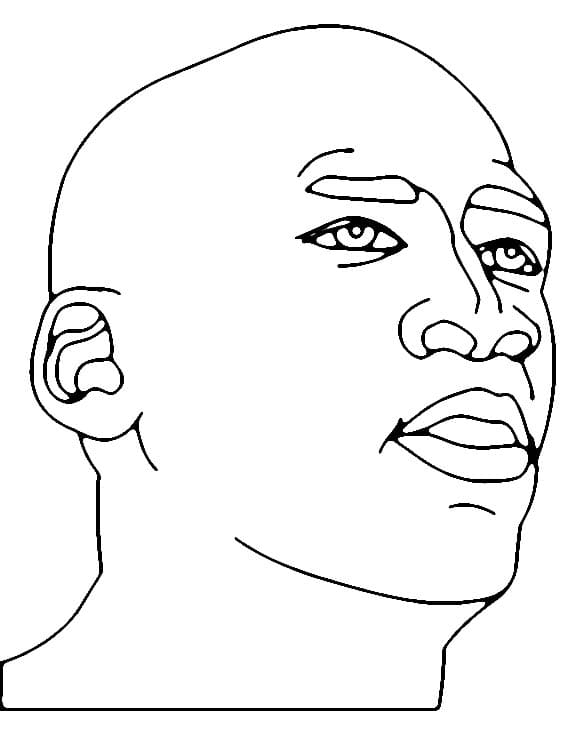 Yazdırılabilir Michael Jordan Ücretsiz Boyama Sayfası