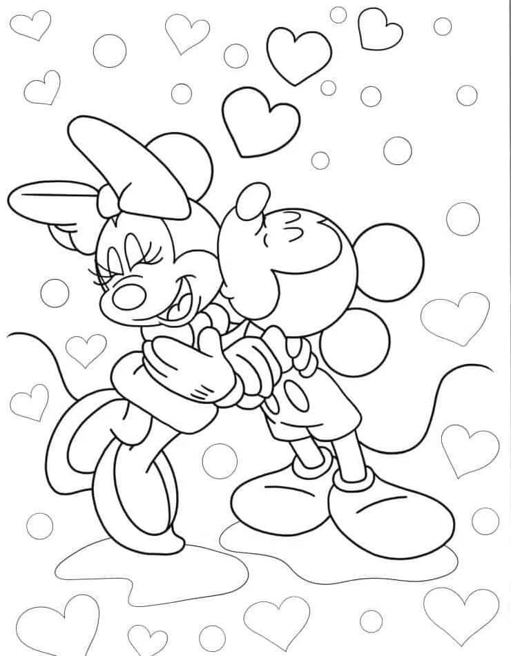 Yazdırılabilir Mickey Mouse bedava Boyama Sayfası