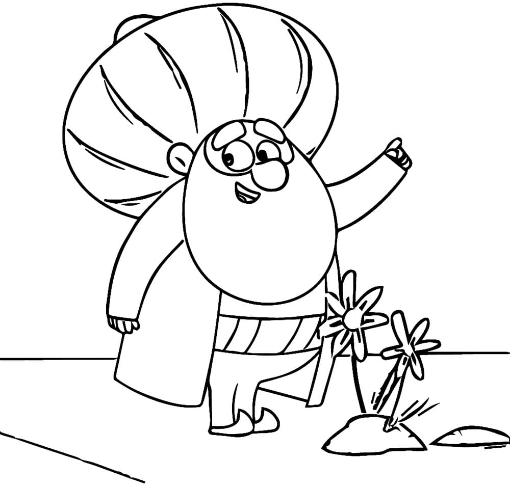 Nasreddin Hoca Zaman Yolcusu Boyama Sayfaları