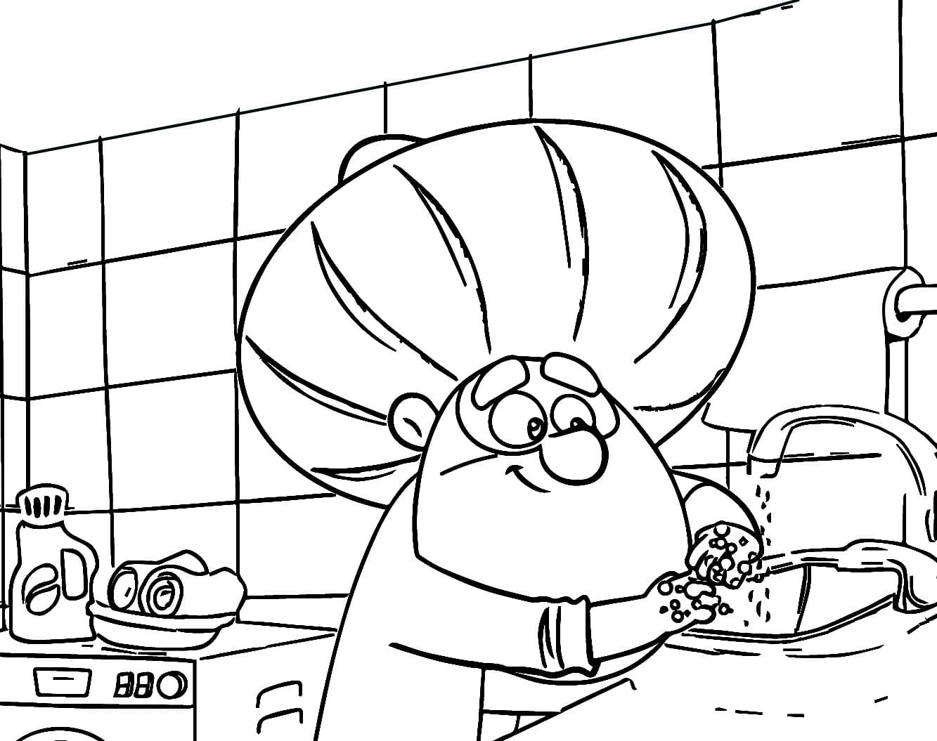 Yazdırılabilir Nasreddin Hoca Zaman Yolcusu Boyama Sayfası