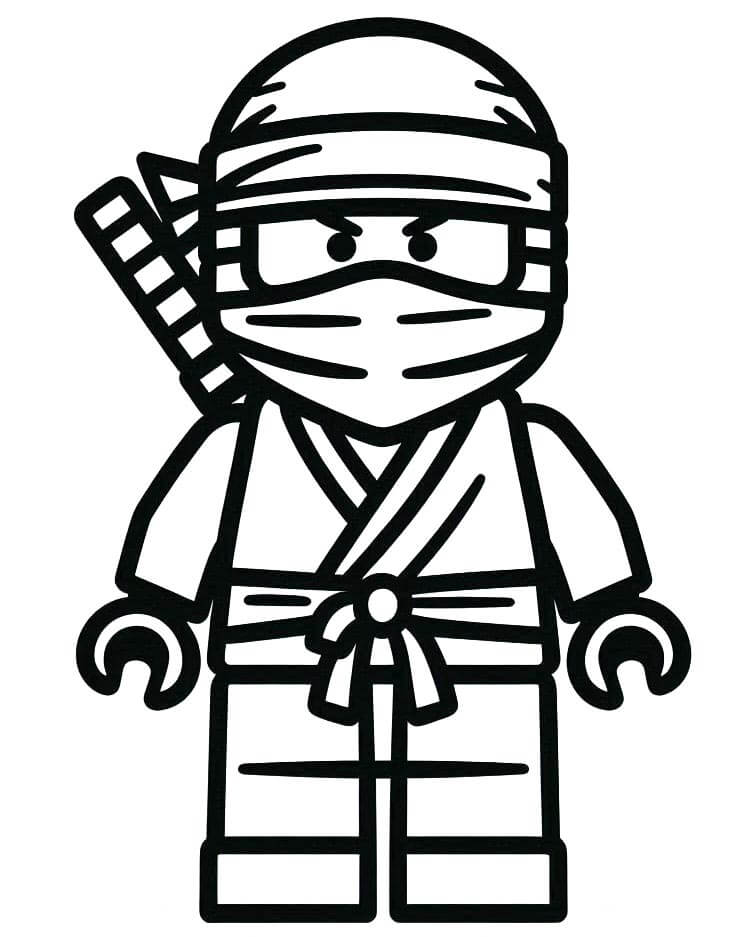 Yazdırılabilir Ninjago Görseli Boyama Sayfası