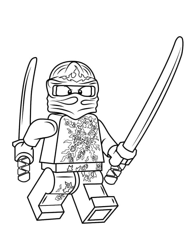 Yazdırılabilir Ninjago Boyama Sayfası