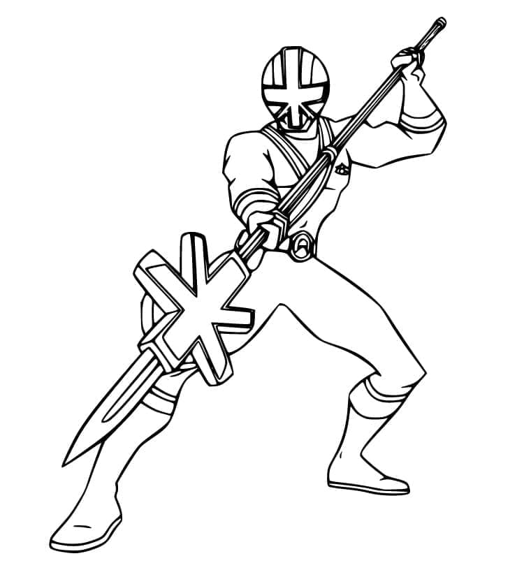 Yazdırılabilir Power Rangers Boyama Sayfası