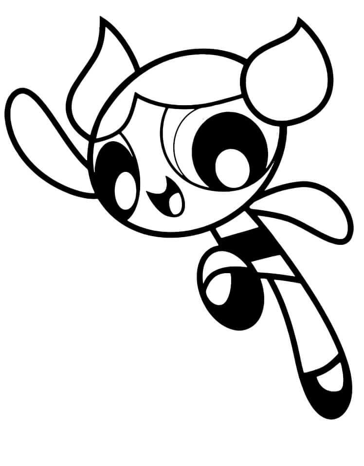 Yazdırılabilir Powerpuff Girls Çocuklara Boyama Sayfası