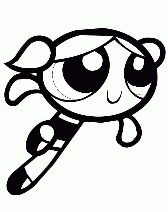 Yazdırılabilir Powerpuff Girls Ücretsiz Boyama Sayfası
