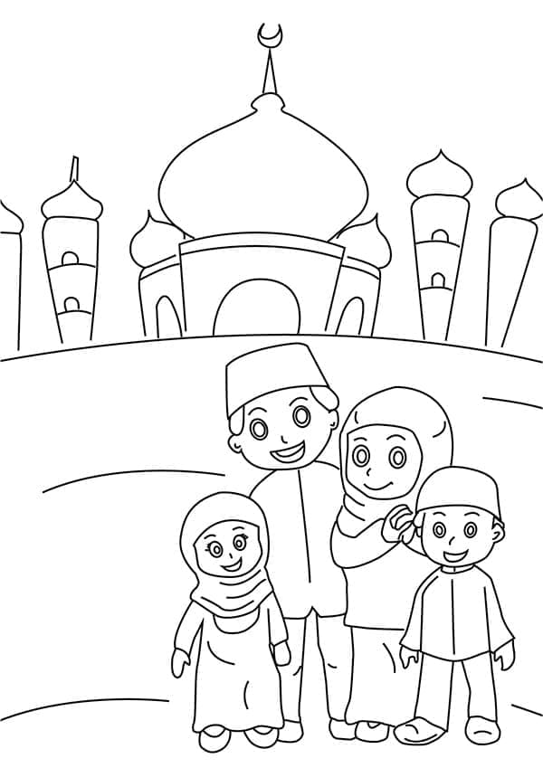 Yazdırılabilir Ramazan Bedava Boyama Sayfası