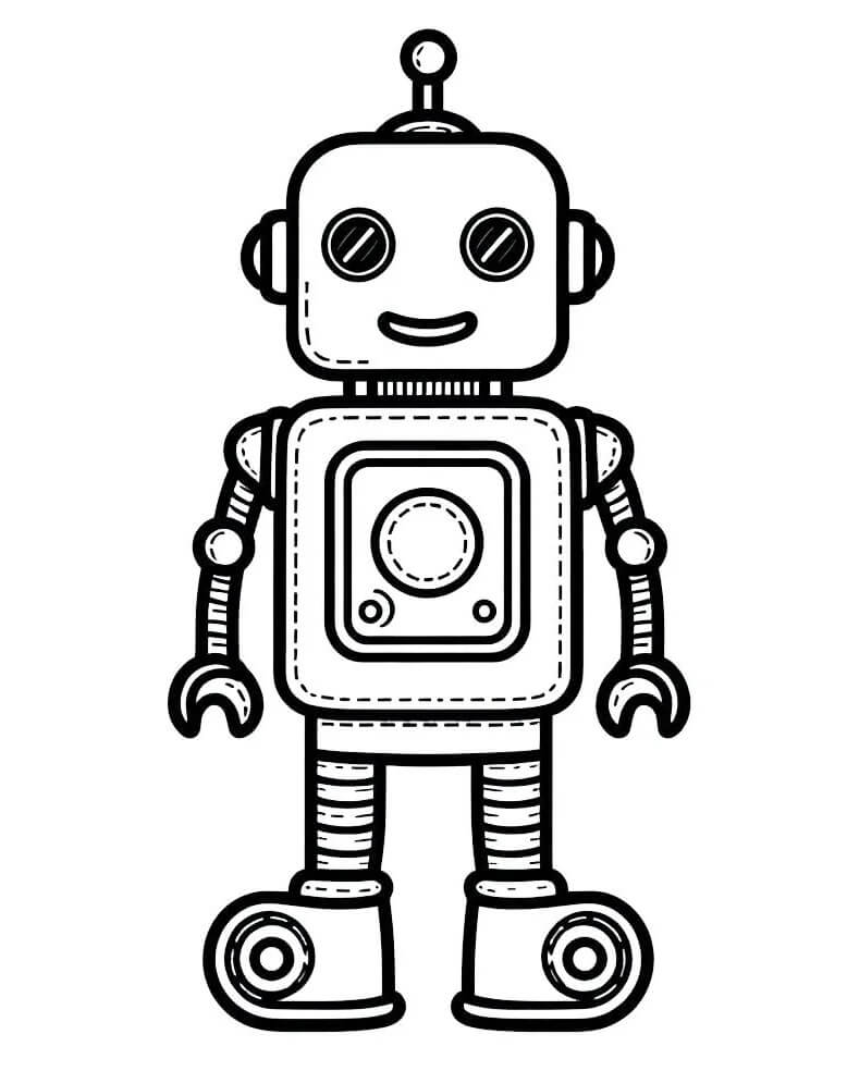 Yazdırılabilir Robot Resmi Boyama Sayfası