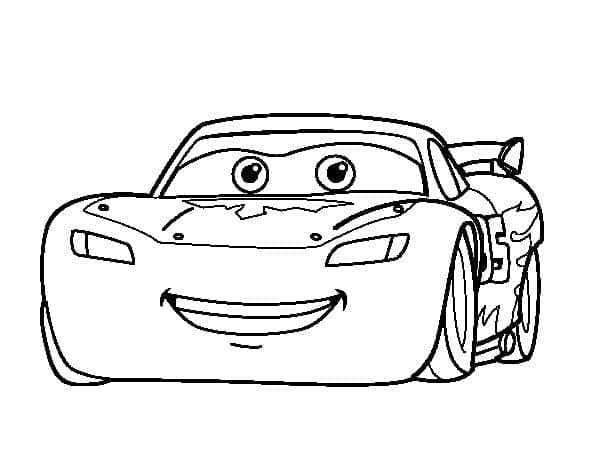 Yazdırılabilir Şimşek McQueen Boyama Sayfası