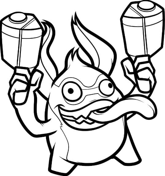 Yazdırılabilir Skylanders bedava Boyama Sayfası