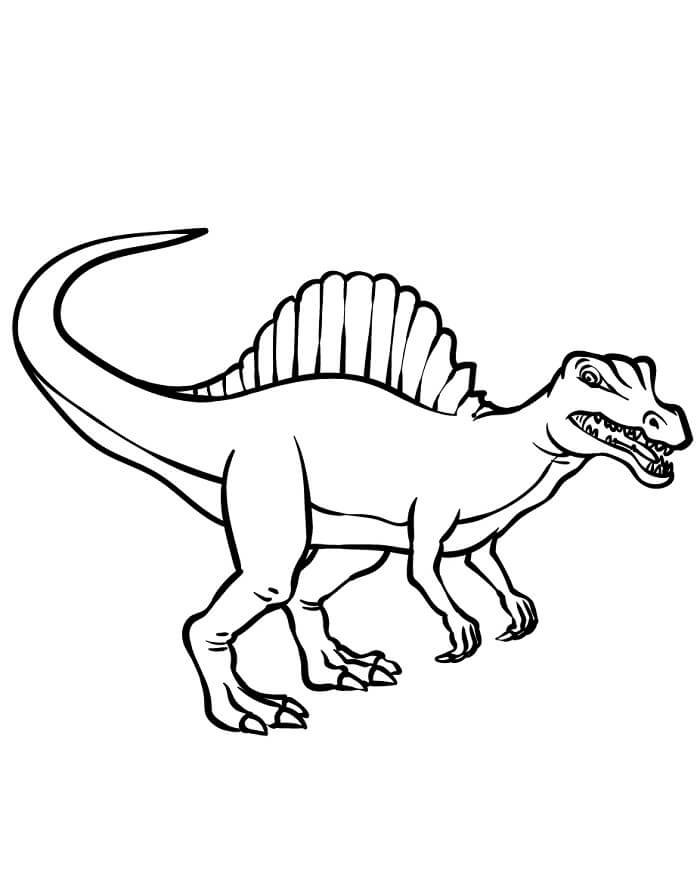 Yazdırılabilir Spinosaurus Resmi Boyama Sayfası