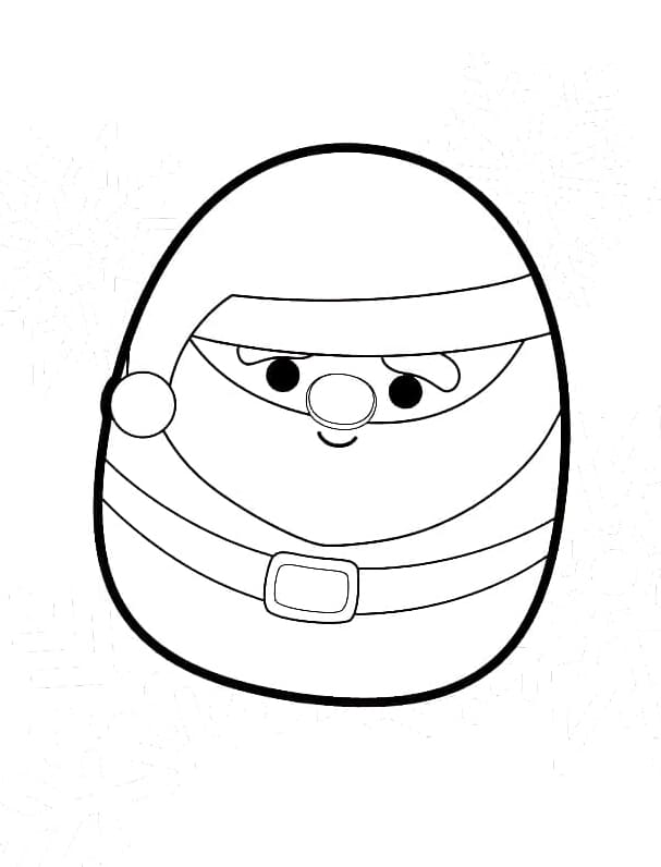 Yazdırılabilir Squishmallow Resmi Boyama Sayfası