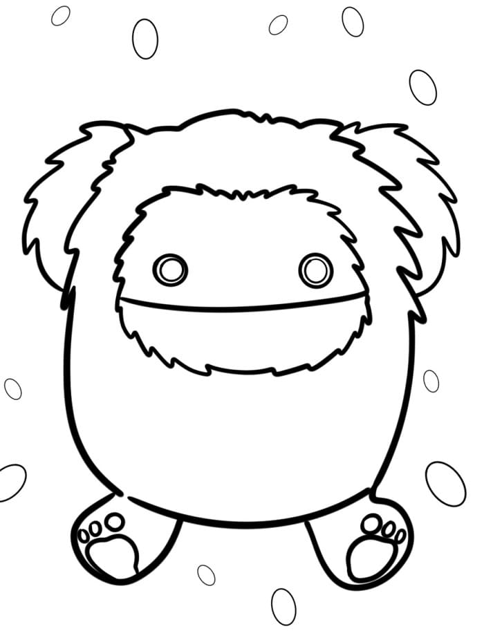 Yazdırılabilir Squishmallow Boyama Sayfası
