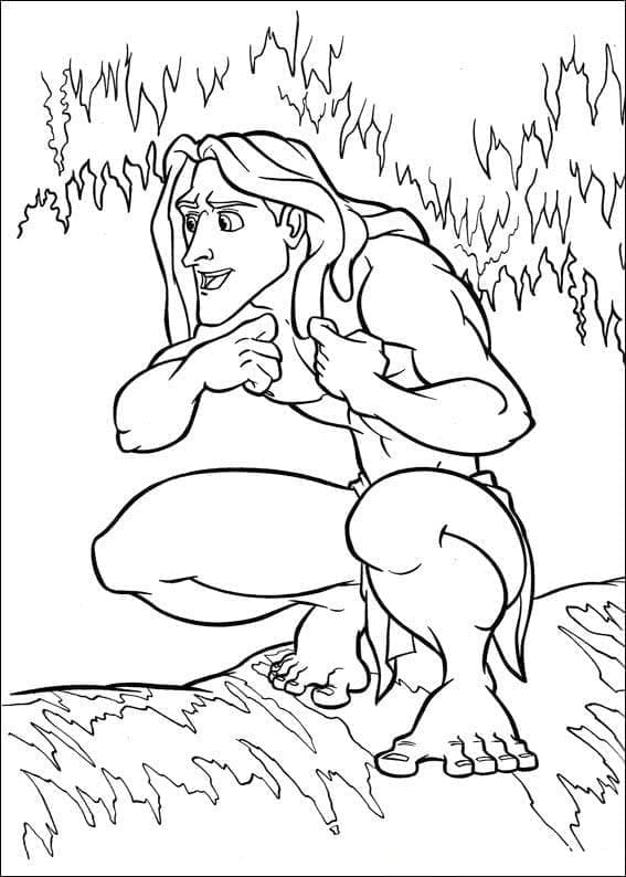Tarzan Boyama Sayfaları