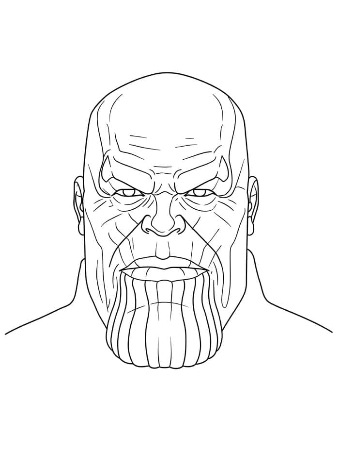 Yazdırılabilir Thanos Boyama Sayfası