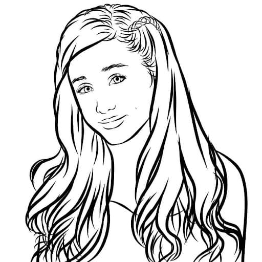 Ariana Grande Boyama Sayfaları