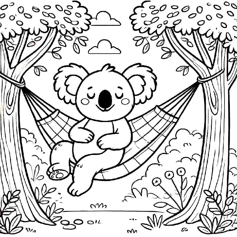 Koala Boyama Sayfaları