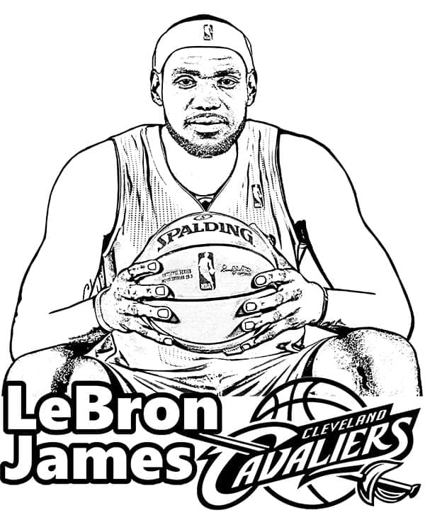 Yazdırılabilir Ücretsiz LeBron James Boyama Sayfası